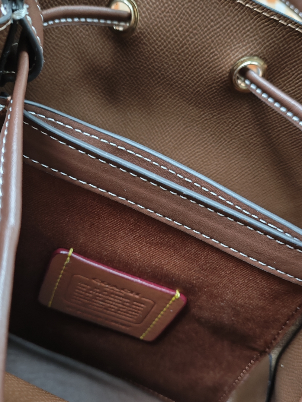 Coach Classic Monogram Bucket Bag - Picture 4 of 7